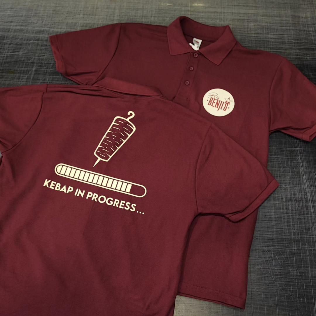Druck auf Shirts für "Benji's"